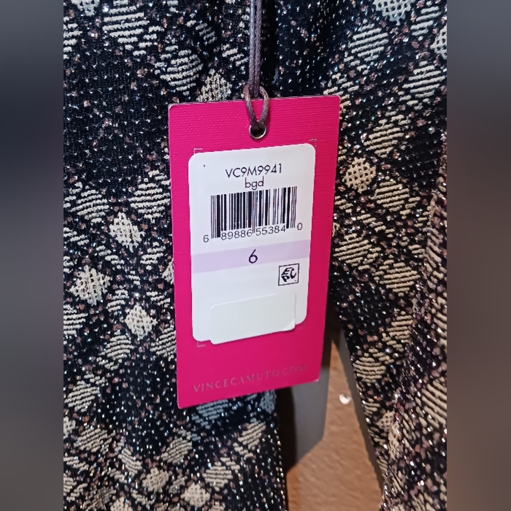 NWT Vince Camuto Sparkly Dress, Womens Size 6 - Picture 4 of 5